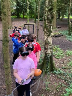 A fun sensory trail for Group 1… and despite the sun shining in the sky, it seemed to be raining at times 🤷🏻‍♀️🤷🏼‍♂️🔫💦